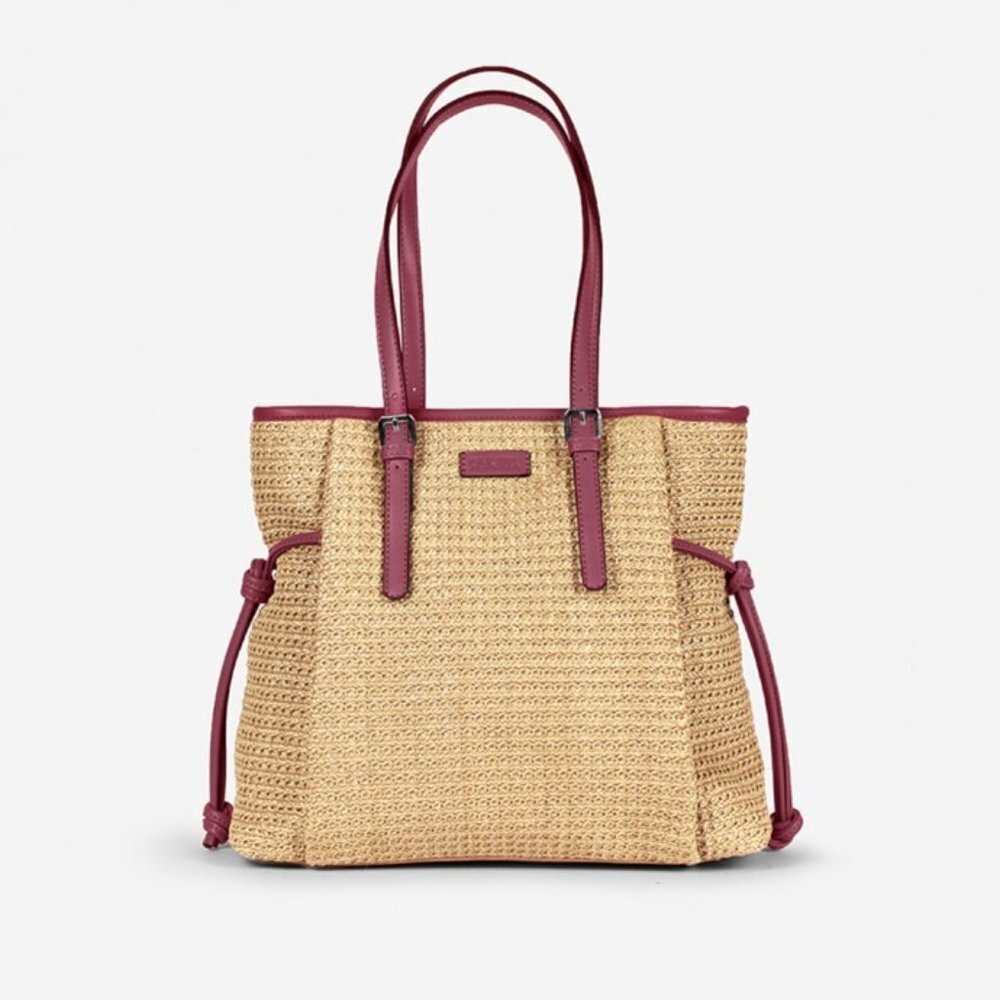Soft Straw Shoulder bag tote handbag Vegan 🆕